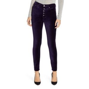 7 For All Mankind Velvet High Rise Skinny Jeans